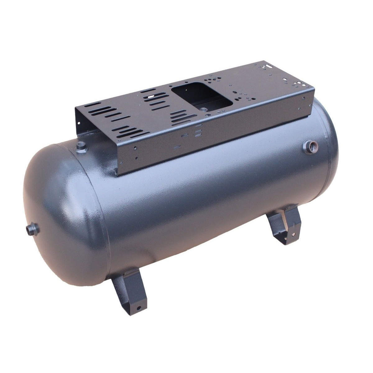 <div class="artikeluber">Druckluftbehälter</div> 50 l liegend - 11 bar gepulvert mit Konsole