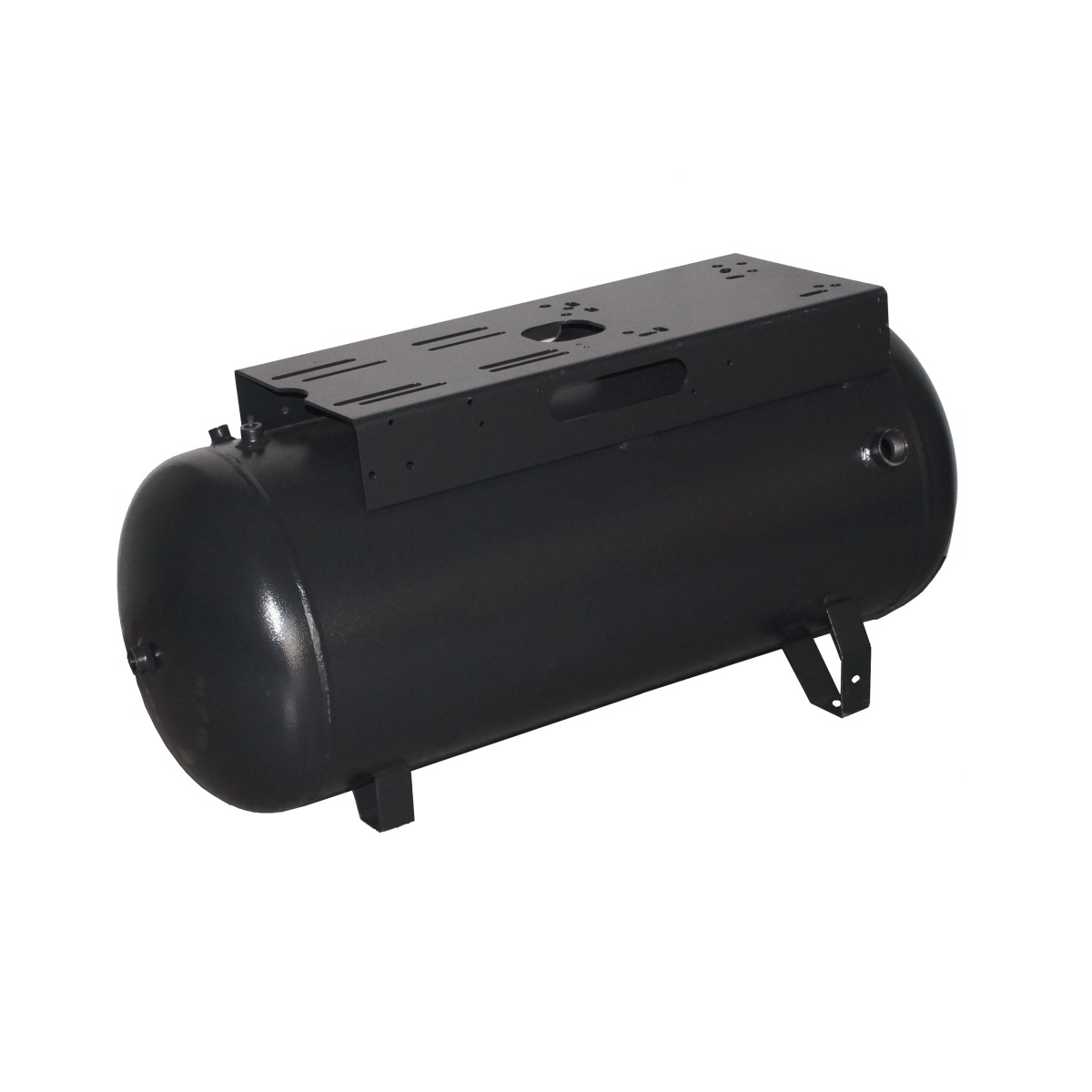 <div class="artikeluber">Druckluftbehälter</div> 90 l liegend - 11 bar gepulvert (2 stufig) mit breiter Konsole