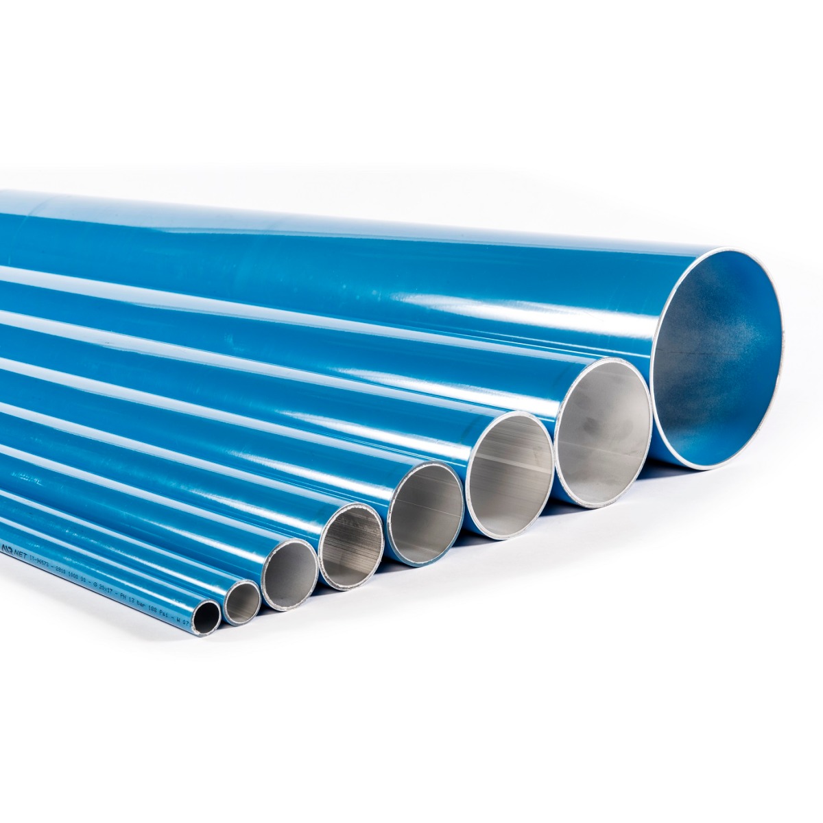 AEROconnect Eloxiertes Rohr blau Ø 20 mm, Stange 2,85 m